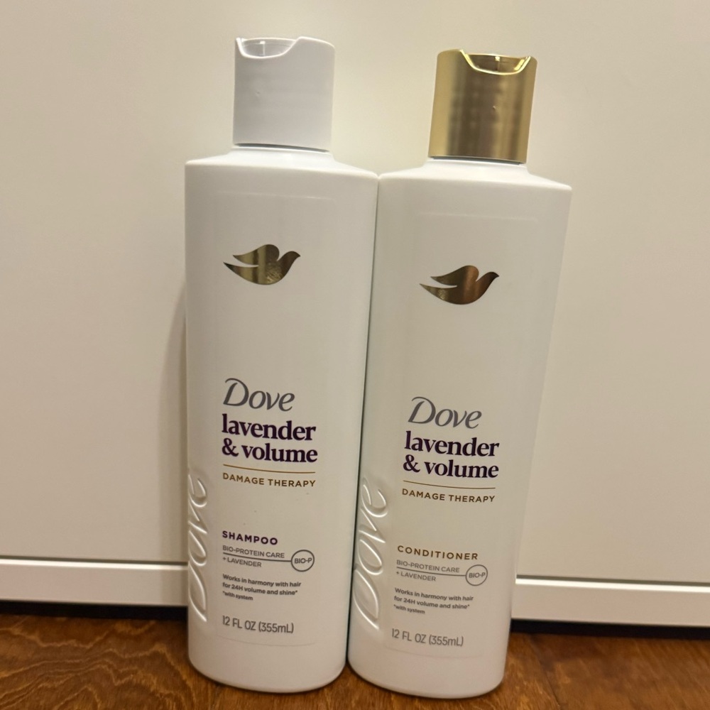 NWT Dove Lavender & Volume Shampoo and Conditioner Set